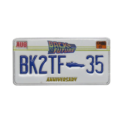 Back to the Future 35th Anniversary Enamel Number Plate Pin Badge