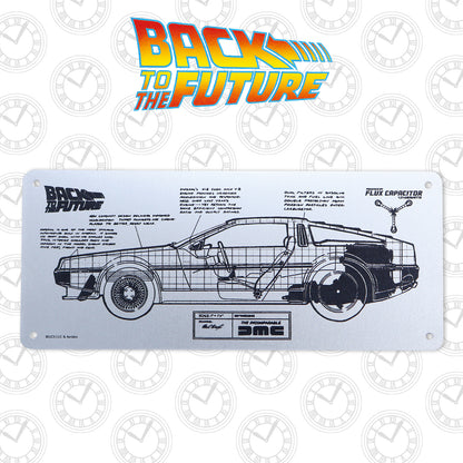 Back to the Future Limited Edition DeLorean Schematic Fan-Plate