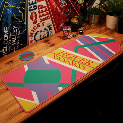 Back to the Future Non-slip Hoverboard Desk Pad and Coaster Set
