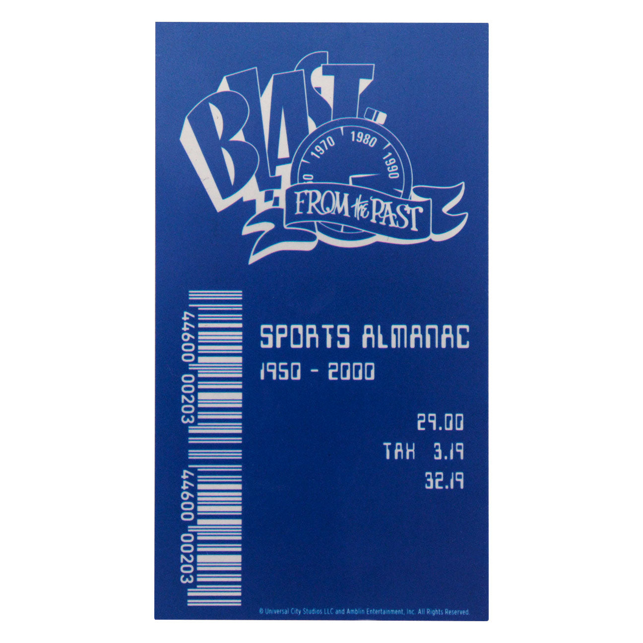 Back to the Future Limited Edition Sport Almanac Ingot