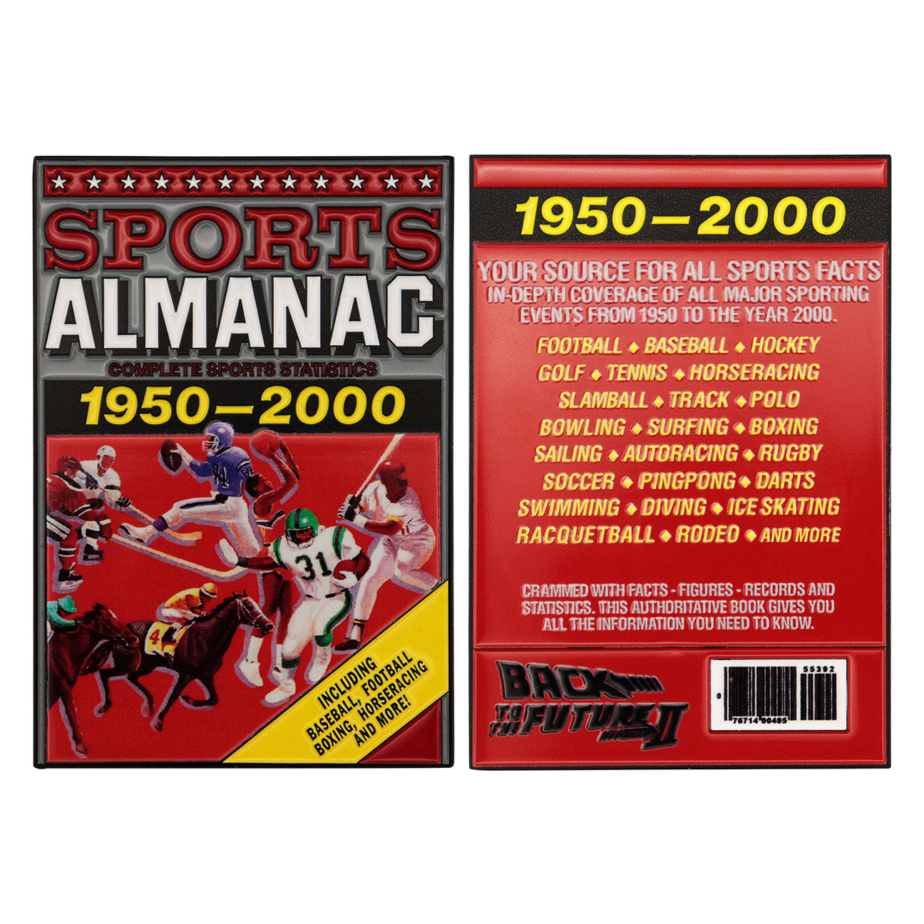 Back to the Future Limited Edition Sports Almanac Collectible Metal Ingot from Fanattik