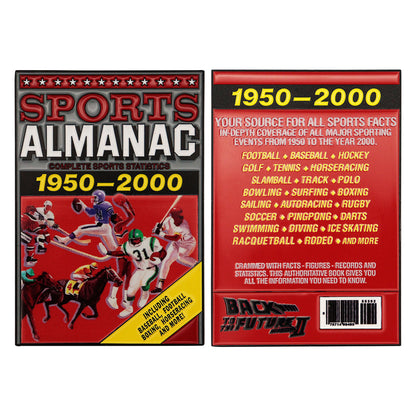 Back to the Future Limited Edition Sports Almanac Collectible Metal Ingot from Fanattik