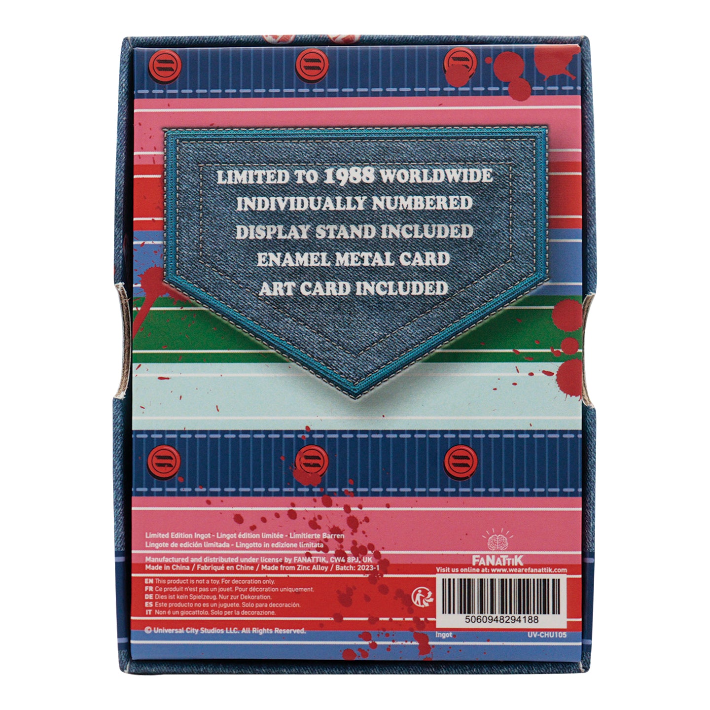 Chucky Limited Edition Metal Ingot and Spell Art Card