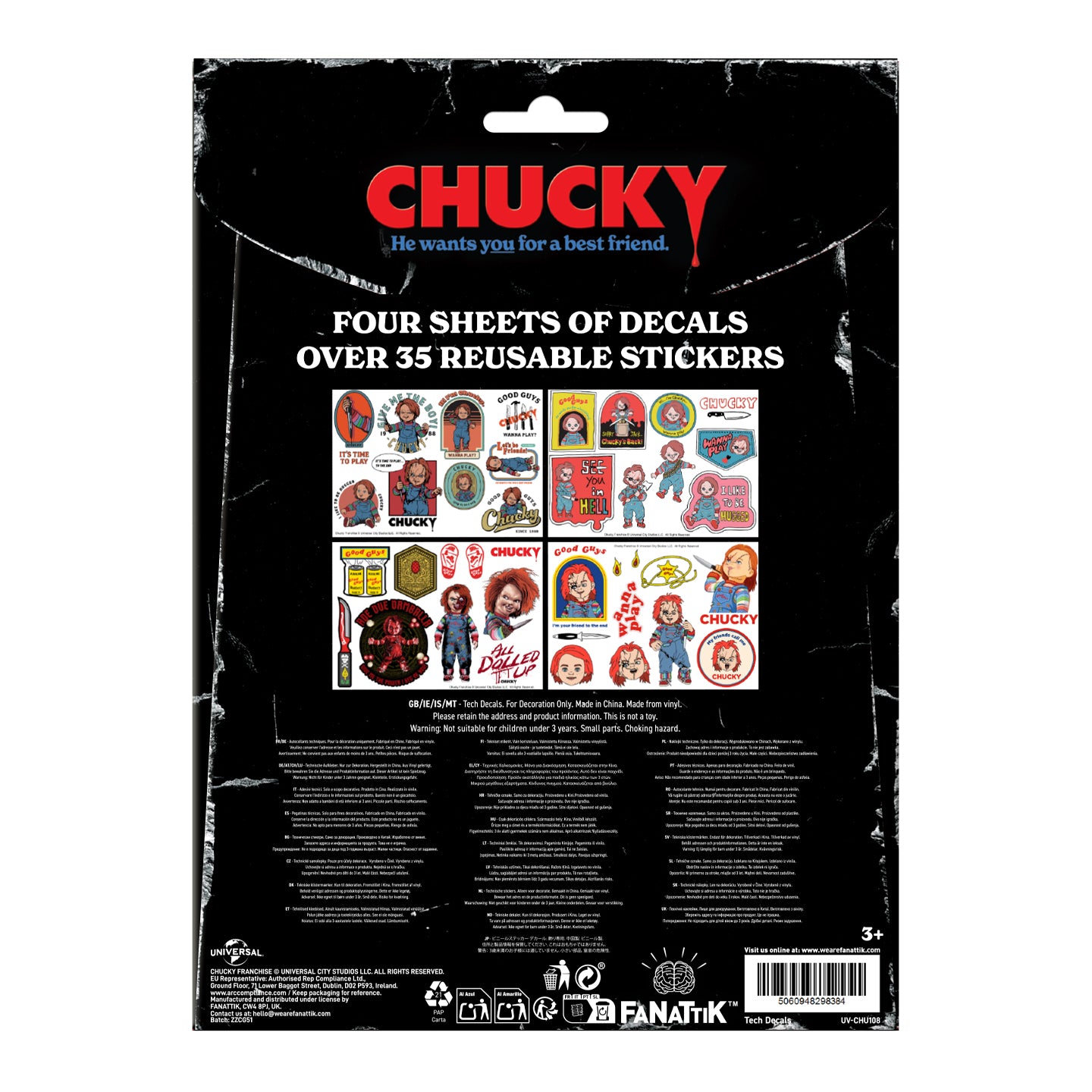 Chucky Tech Decals