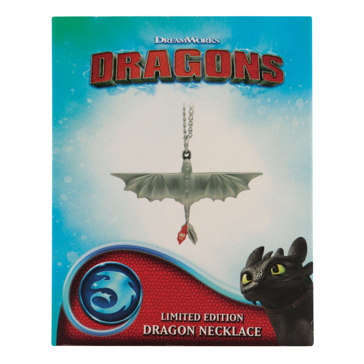 How to Train Your Dragon Limited Edition Toothless Necklace with enamel tail