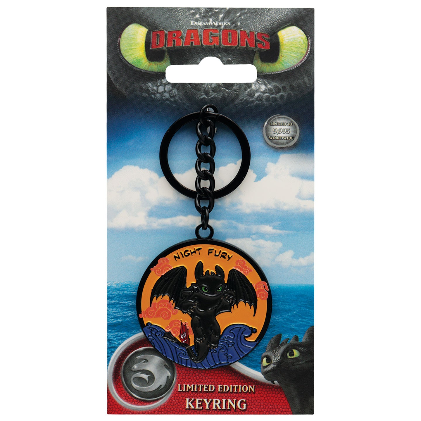How to Train Your Dragon Night Fury Keyring