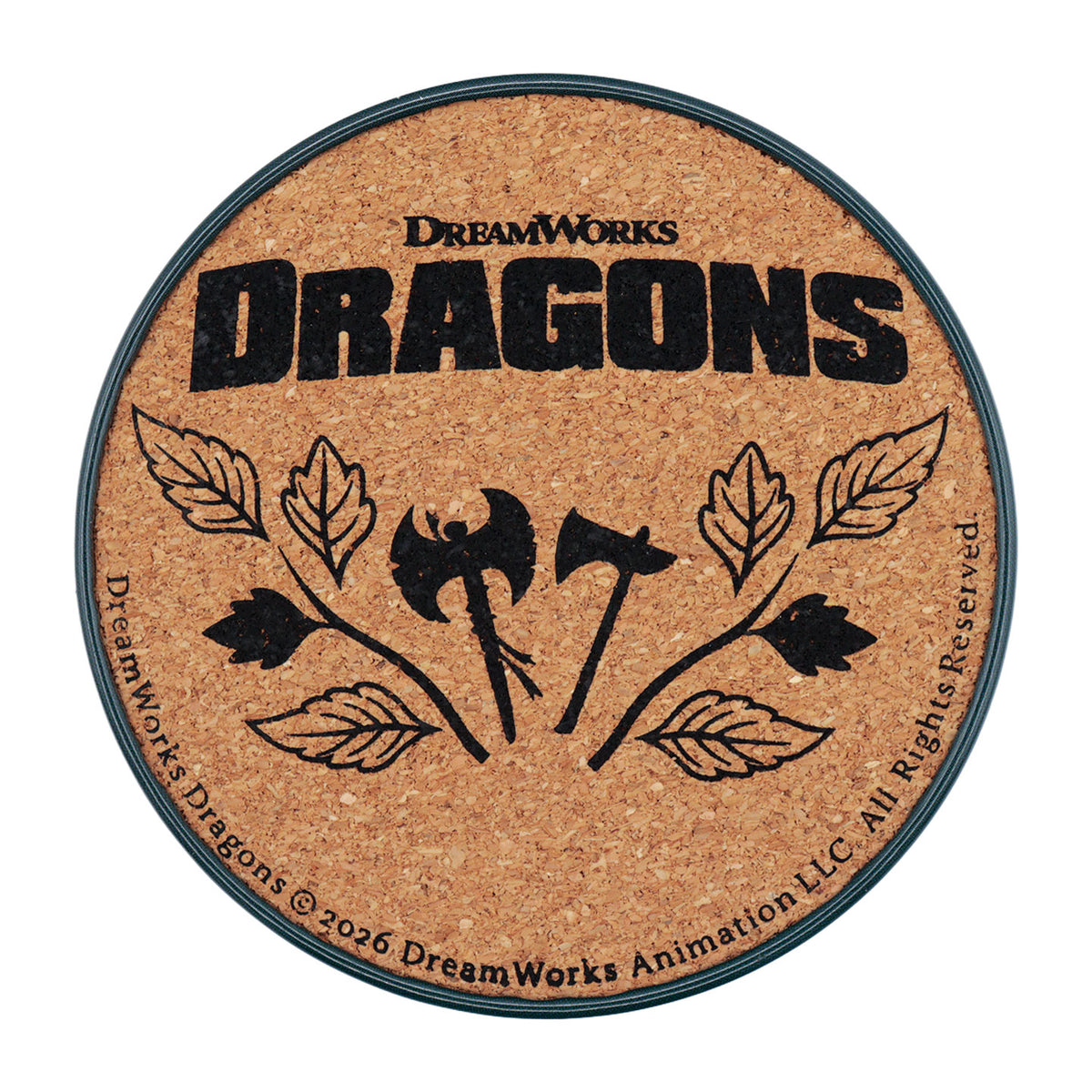 How to Train Your Dragon – Set of Four Printed Metal Dragon Coasters