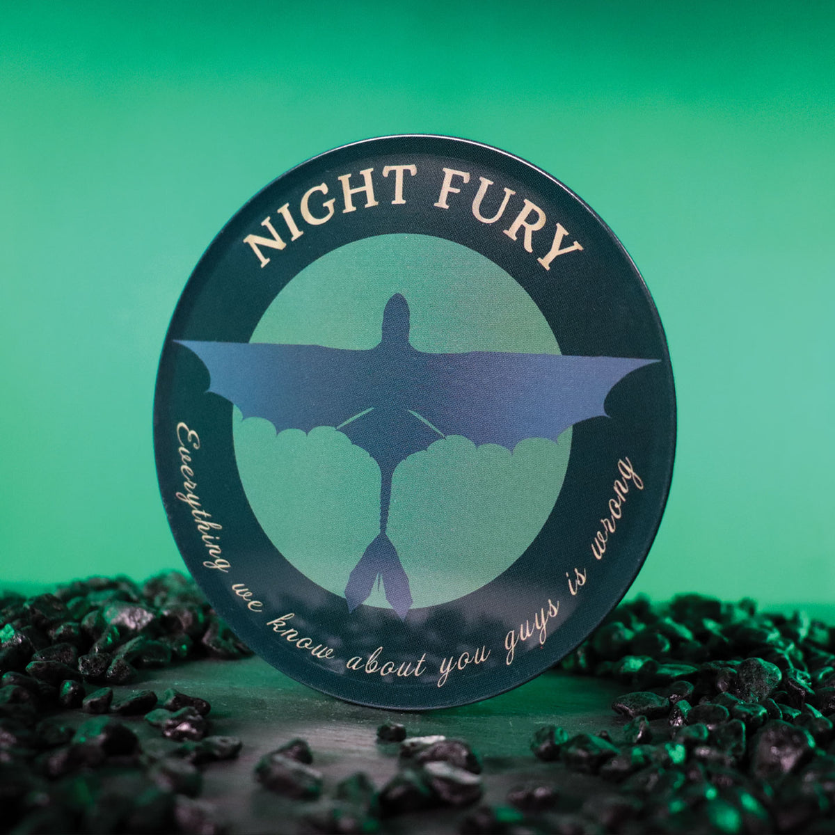 How to Train Your Dragon – Set of Four Printed Metal Dragon Coasters