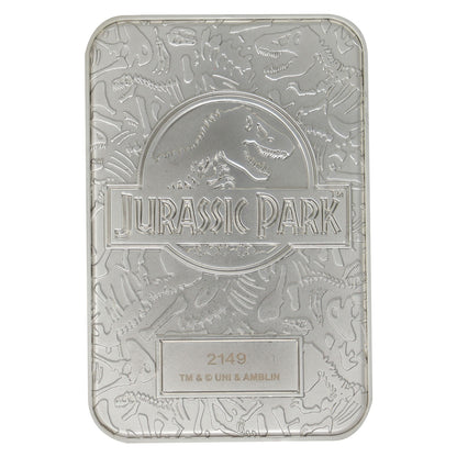 Jurassic Park Limited Edition .999 Silver Plated Entrance Gates Ingot