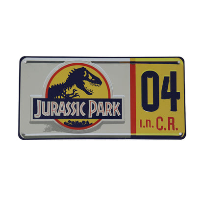 Jurassic Park Replica Number Plate Tin Sign