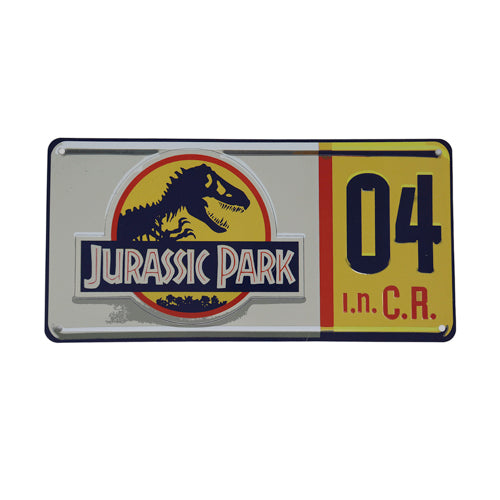 Jurassic Park Replica Number Plate Tin Sign