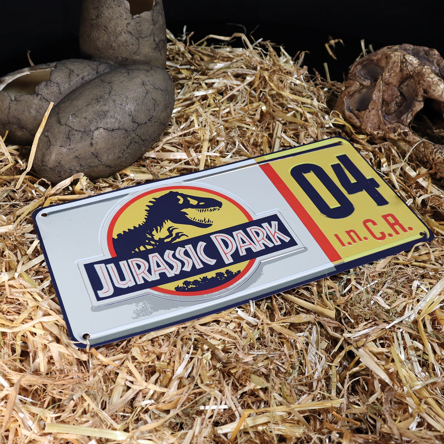 Jurassic Park Replica Number Plate Tin Sign