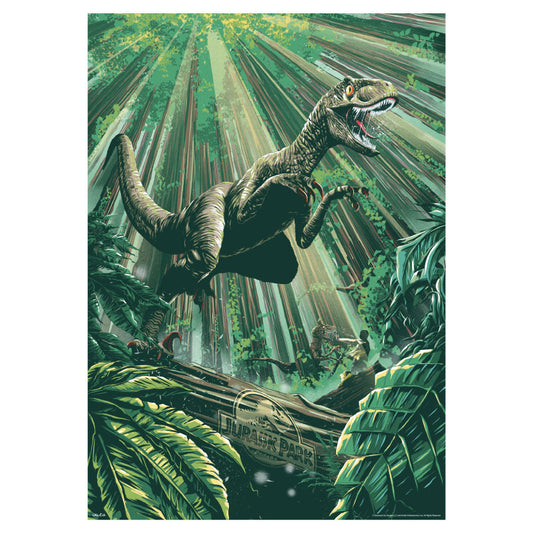 Jurassic Park Raptor In Trees Limited Edition 30th Anniversary Art Print