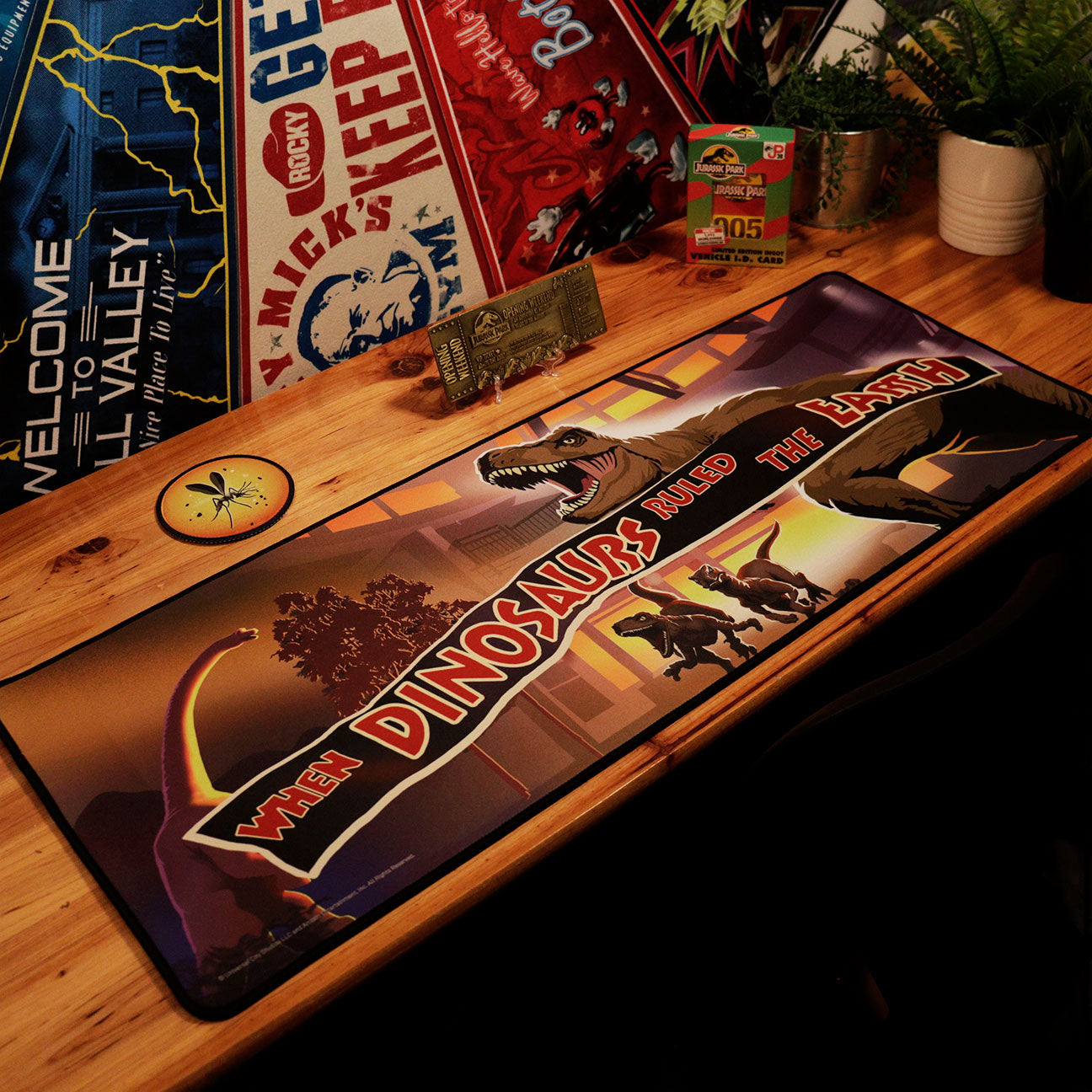 Jurassic Park XL Desk Pad and Coaster Set