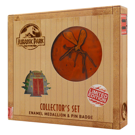 Jurassic Park Medallion and Pin Collector's Set