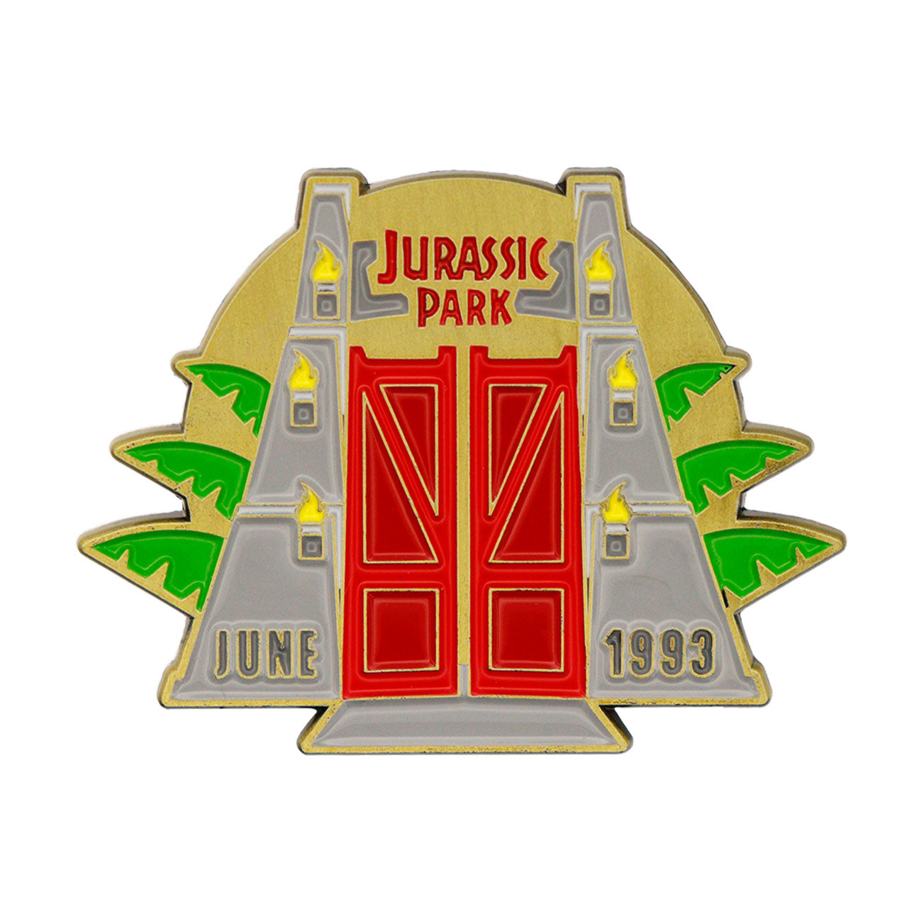 Jurassic Park Medallion and Pin Set