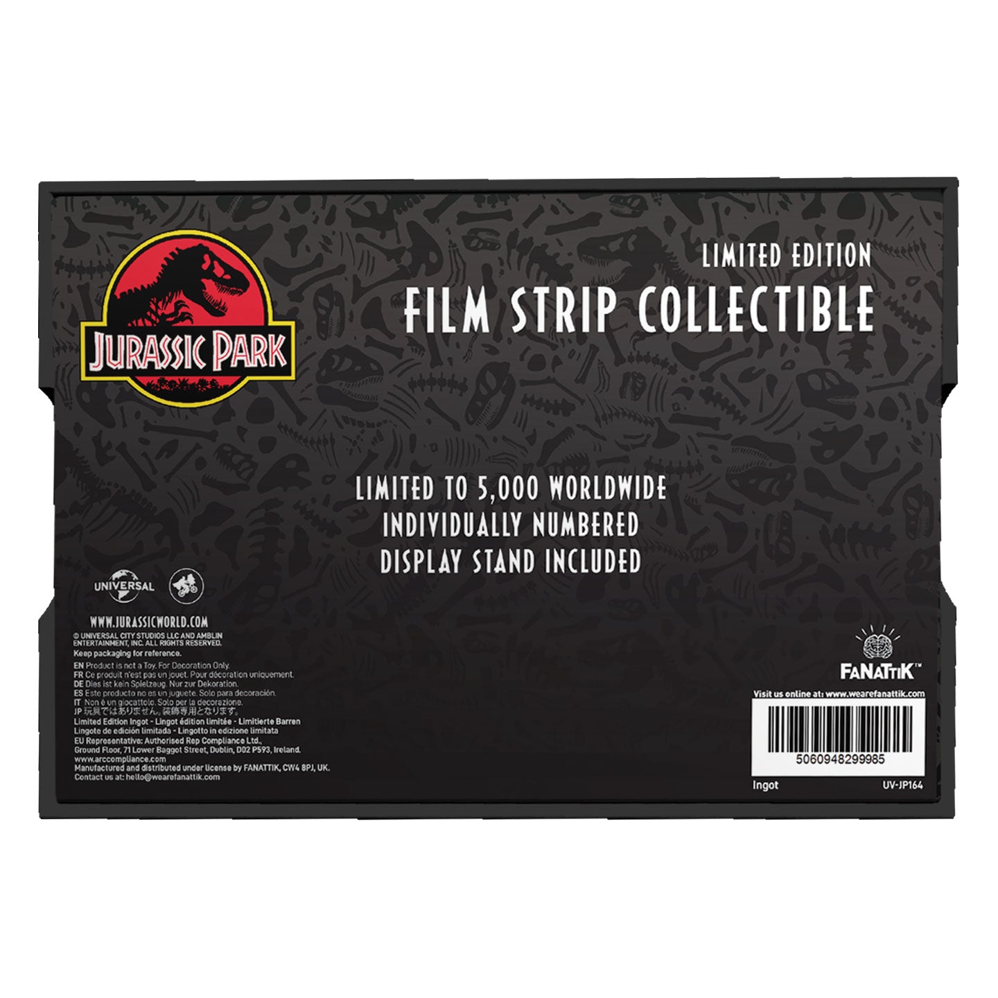 Jurassic Park – Metal Film Strip Collectible