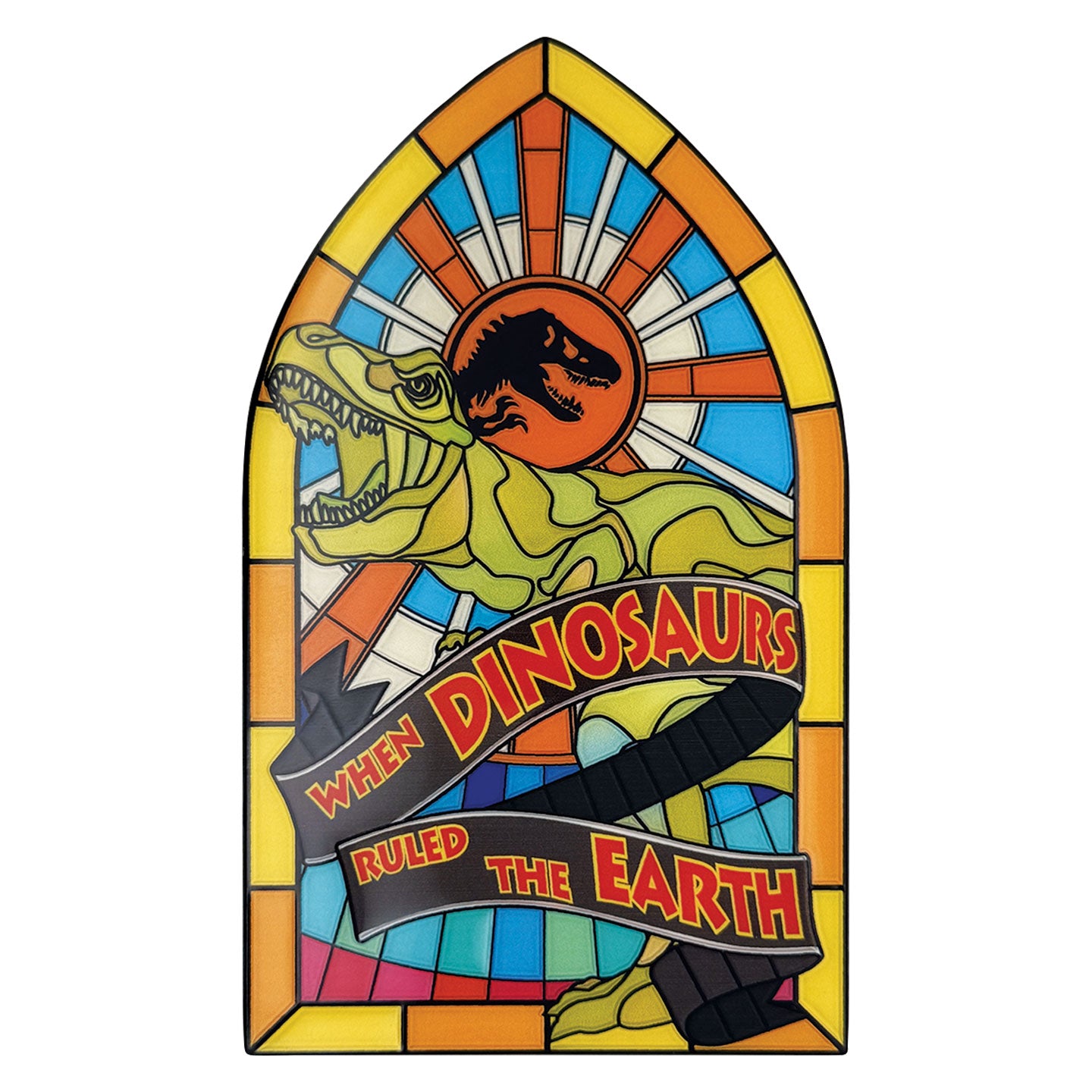 Jurassic Park – Stained Glass Style Metal Ingot