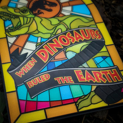 Jurassic Park – Stained Glass Style Metal Ingot