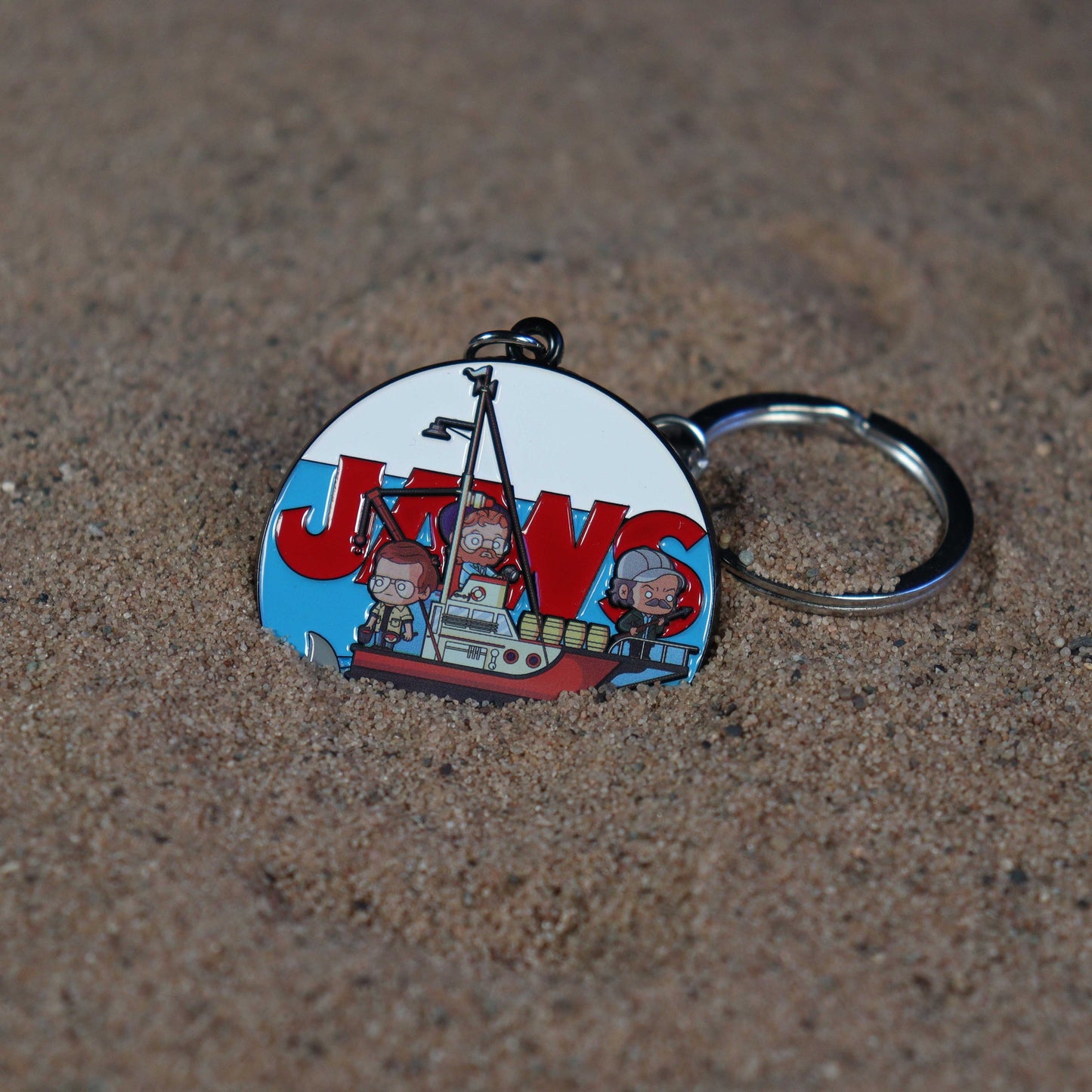 Jaws limited edition enamel key ring from Fanattik