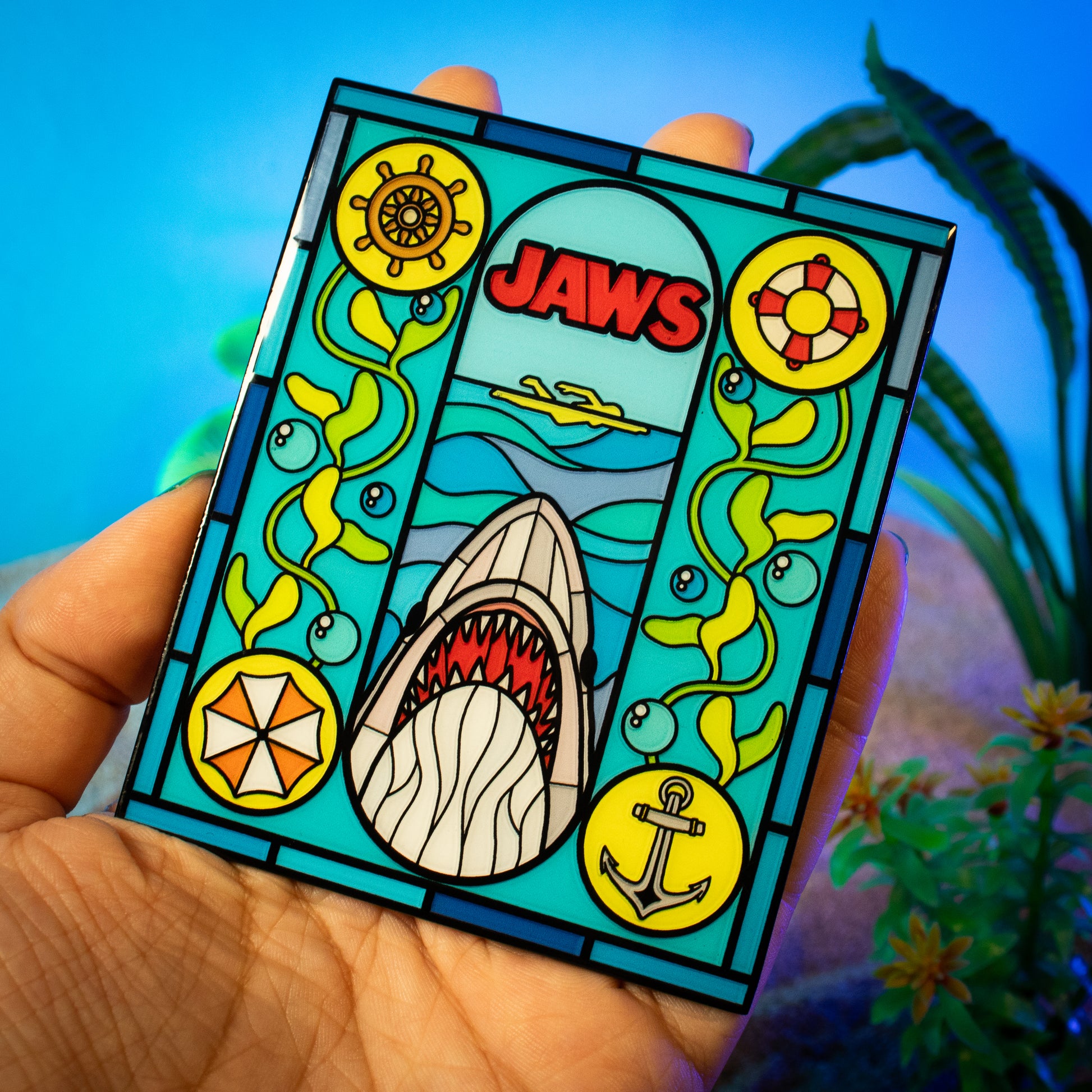 Jaws – Limited Edition Stained Glass-Style Ingot