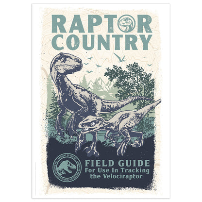 Jurassic World Raptor Country Limited Edition A3 Art Print