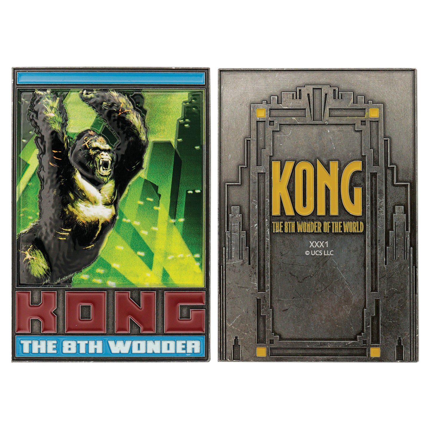 King Kong The 8th Wonder Limited Edition Collectible Metal Ingot with enamel detailing