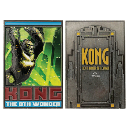 King Kong The 8th Wonder Limited Edition Collectible Metal Ingot with enamel detailing