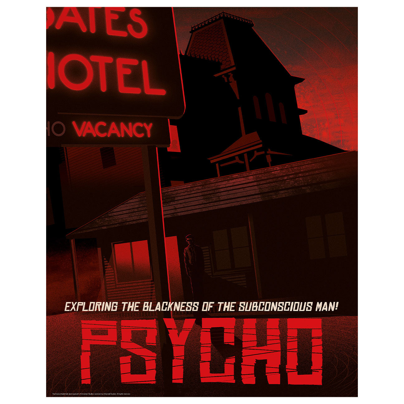 Alfred Hitchcock Psycho Limited Edition Art Print