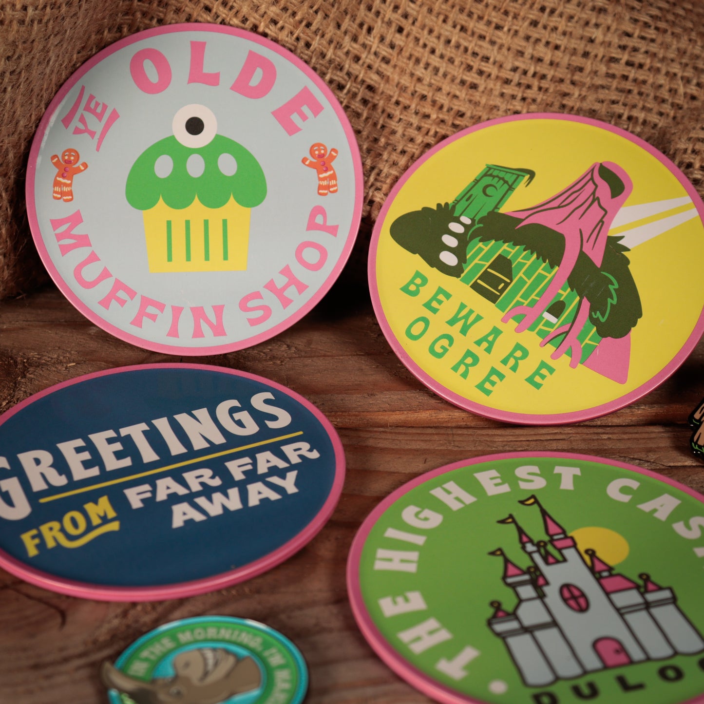 Shrek Set of 4 Metal Coasters