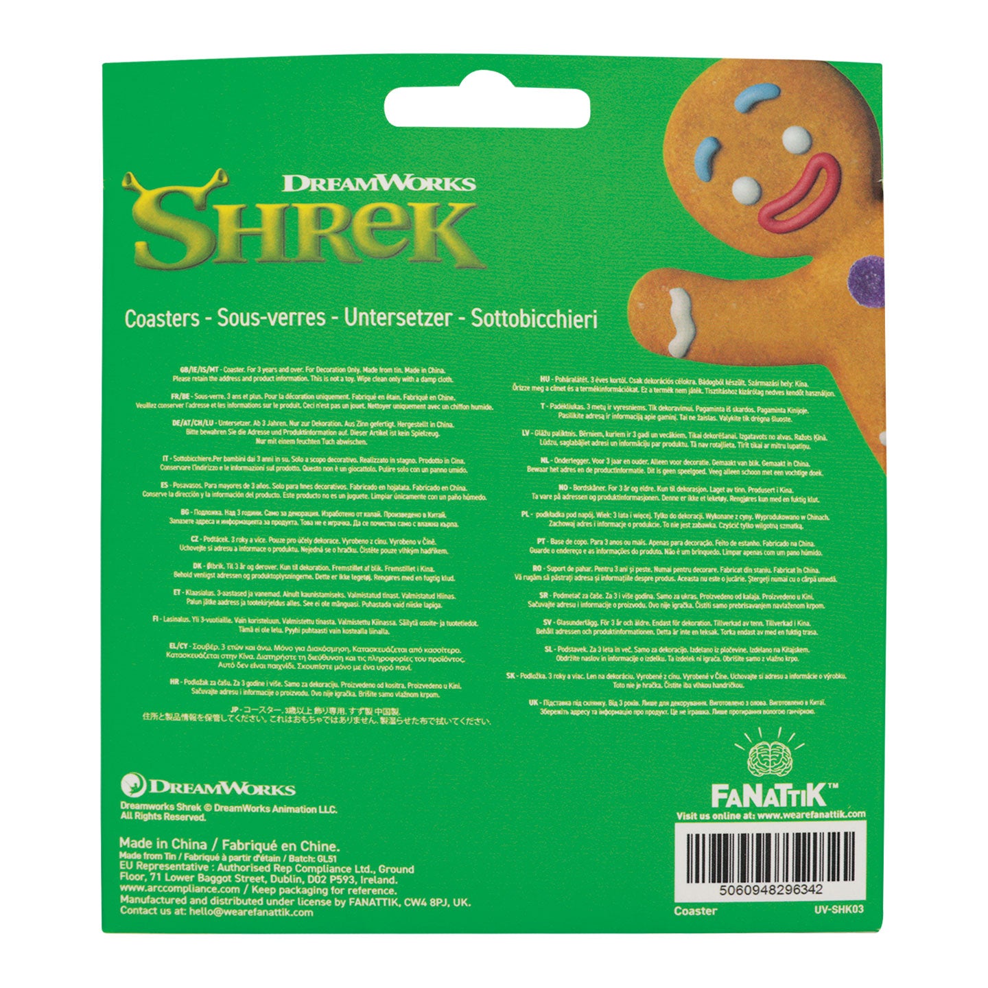 Shrek Set of 4 Coasters