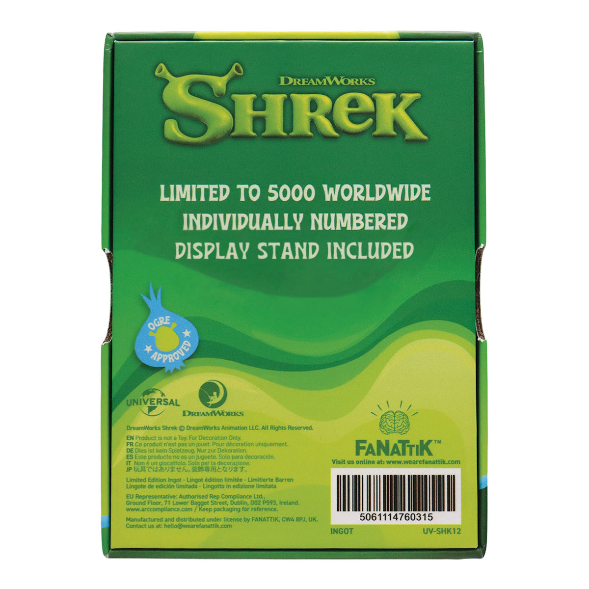 Shrek – Limited Edition Stained Glass-Style Ingot