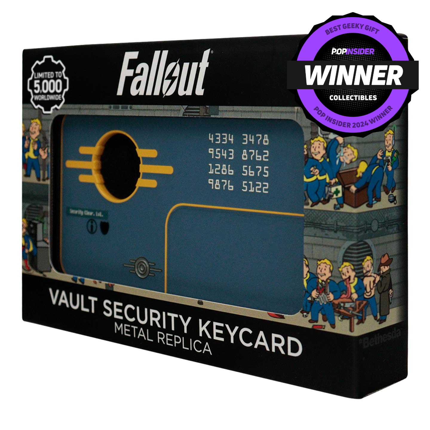 Fallout limited edition vault security keycard replica from Fanattik