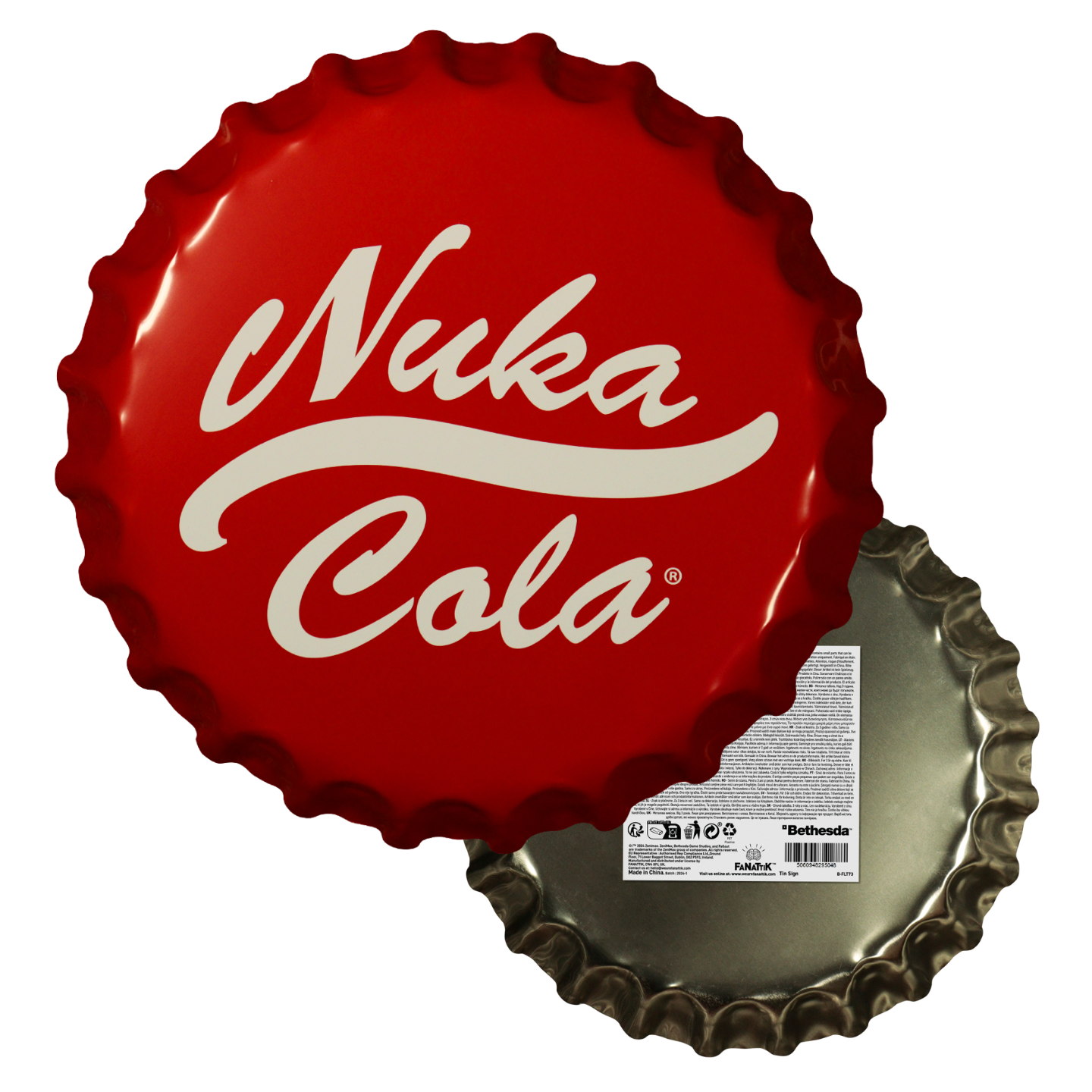 Fallout Nuka-Cola Bottle Cap Tin Sign