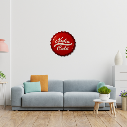 Fallout Nuka-Cola Bottle Cap Tin Sign