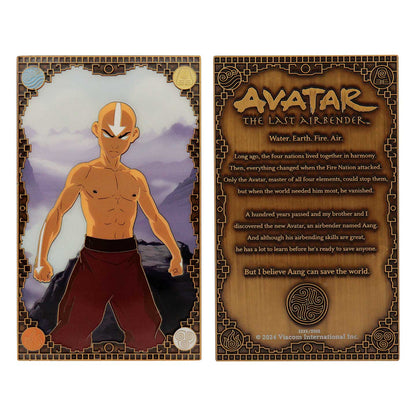 Avatar the Last Airbender Limited Edition Aang Ingot front and reverse