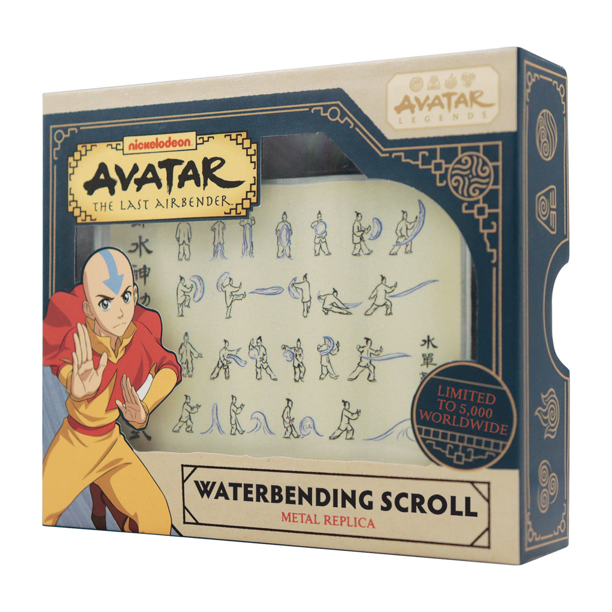 Waterbender Scroll Avatar: The Last Airbender - Waterbending Scroll Metal Replica – Fanattik