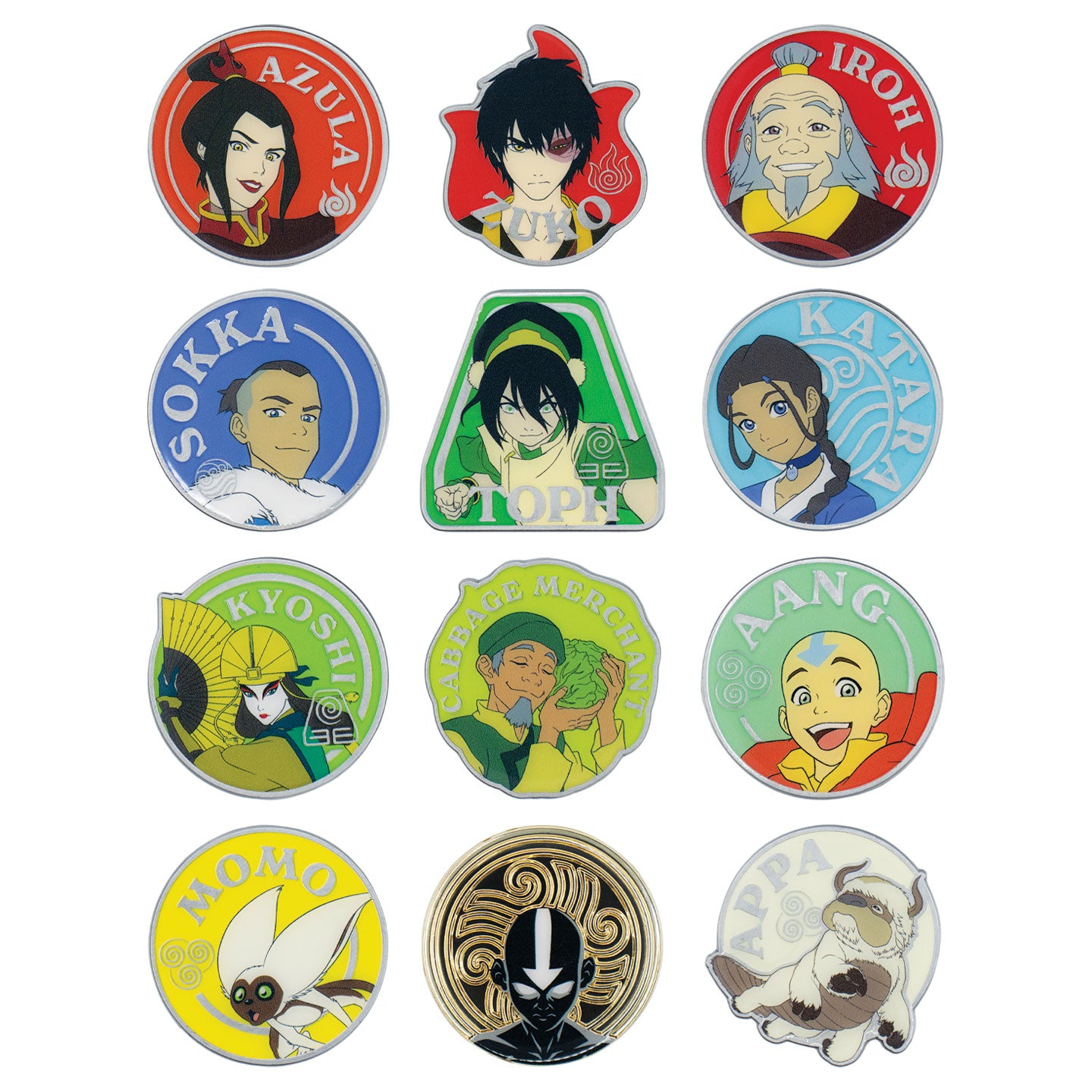 Avatar: The Last Airbender - Mystery Pin Badge CDU Containing 12 Blind Boxes