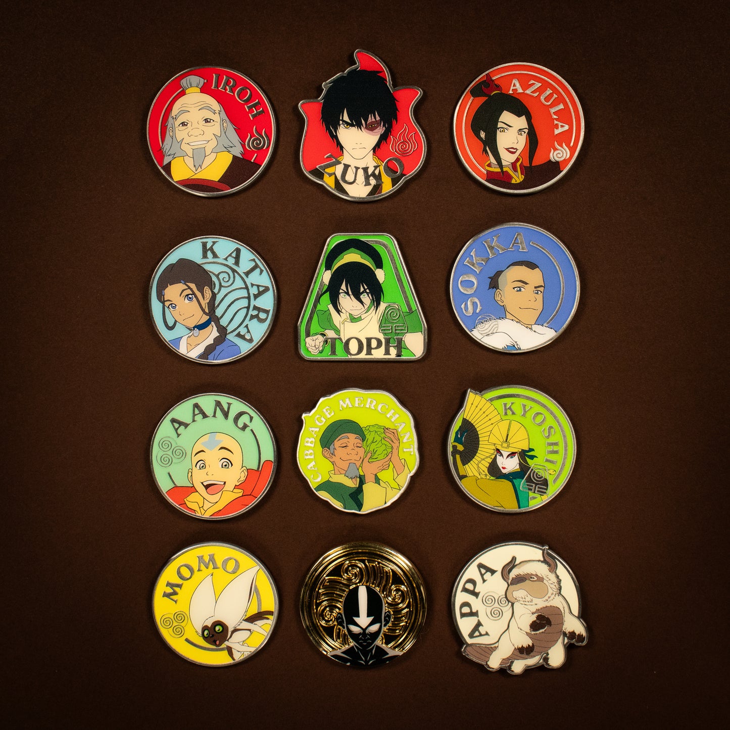 Avatar: The Last Airbender - Mystery Pin Badge CDU Containing 12 Blind Boxes