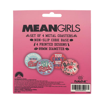 Mean Girls Set of Four Printed Metal Coasters