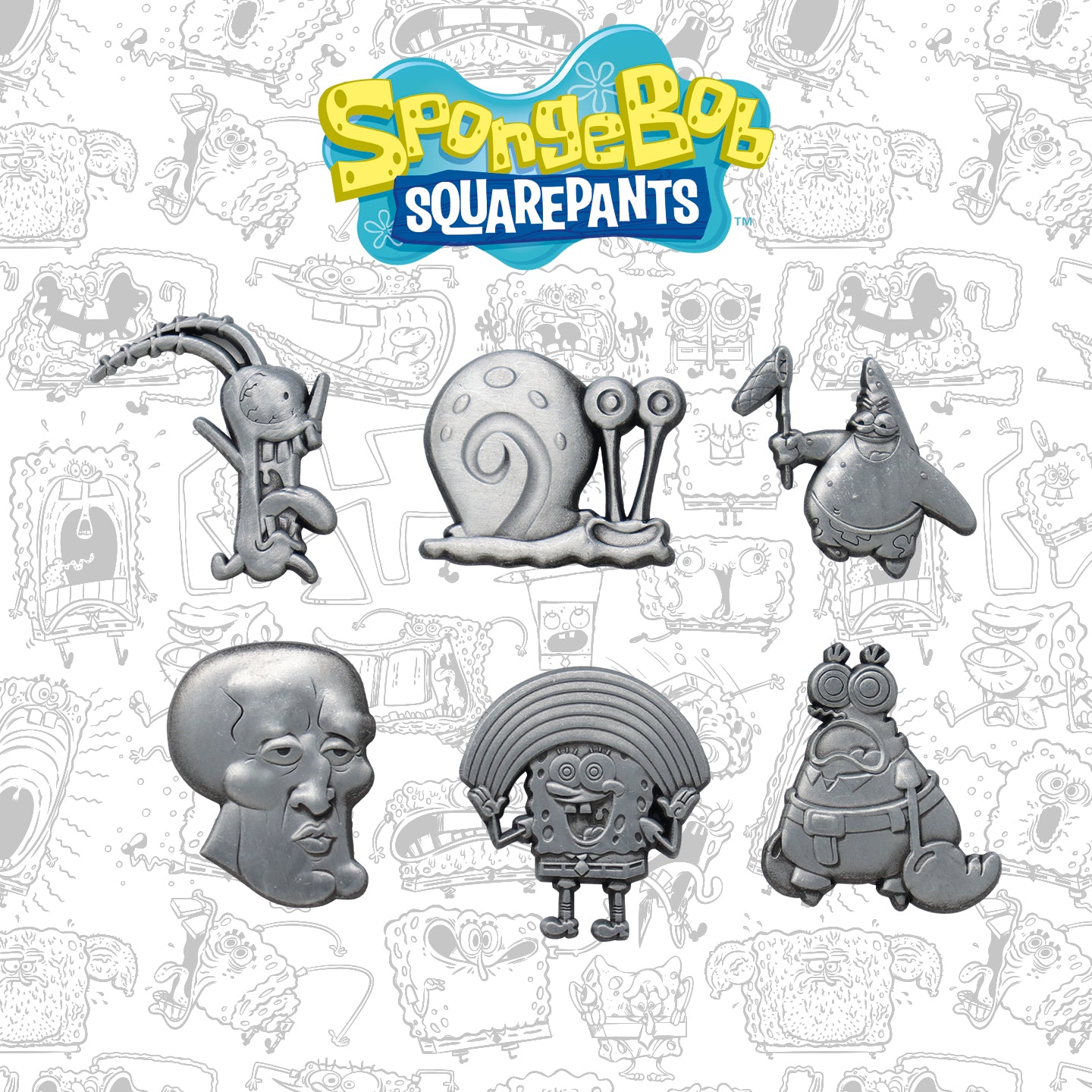 SpongeBob SquarePants Limited Edition Set of 6 Pin Badges