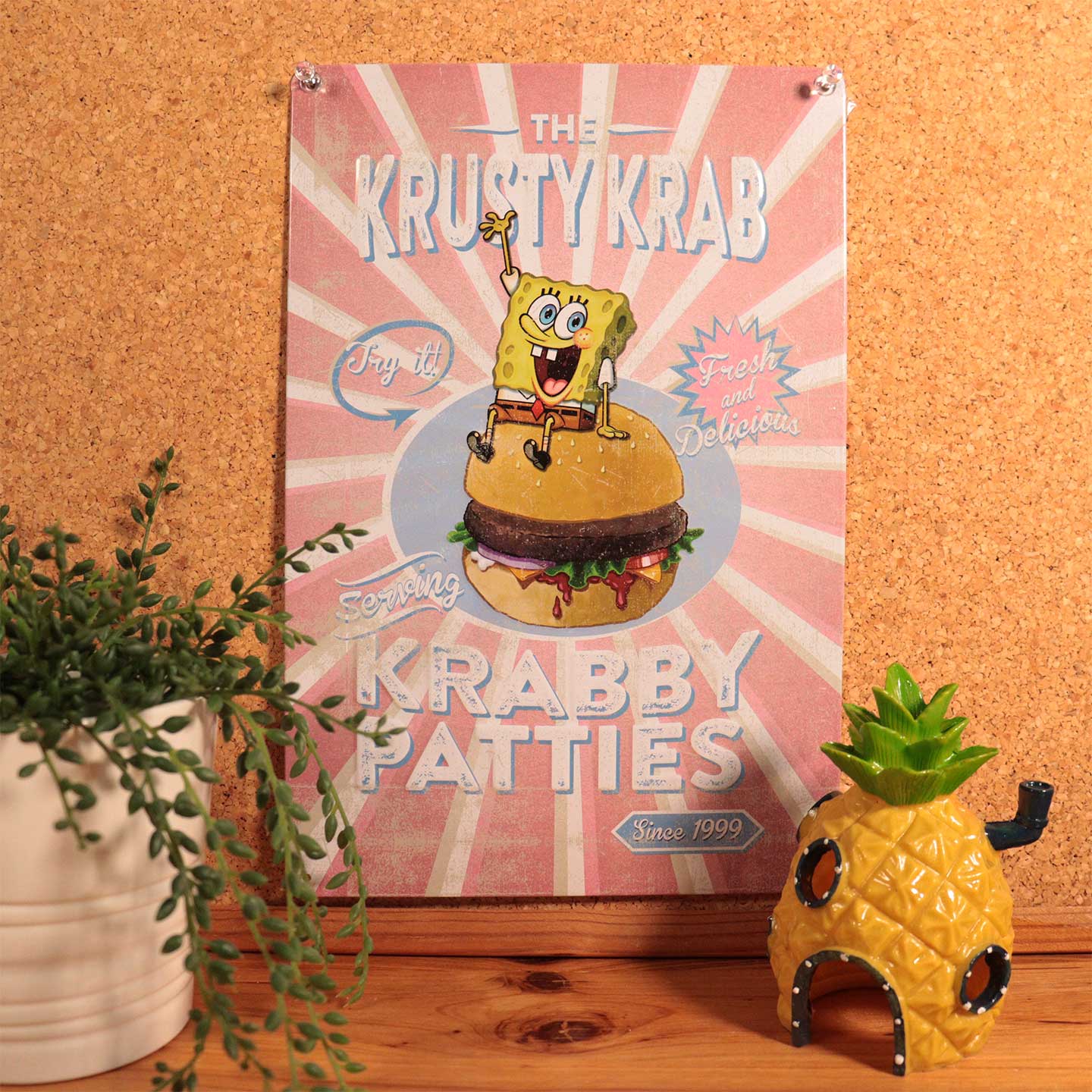 SpongeBob SquarePants Krusty Krab Tin Sign