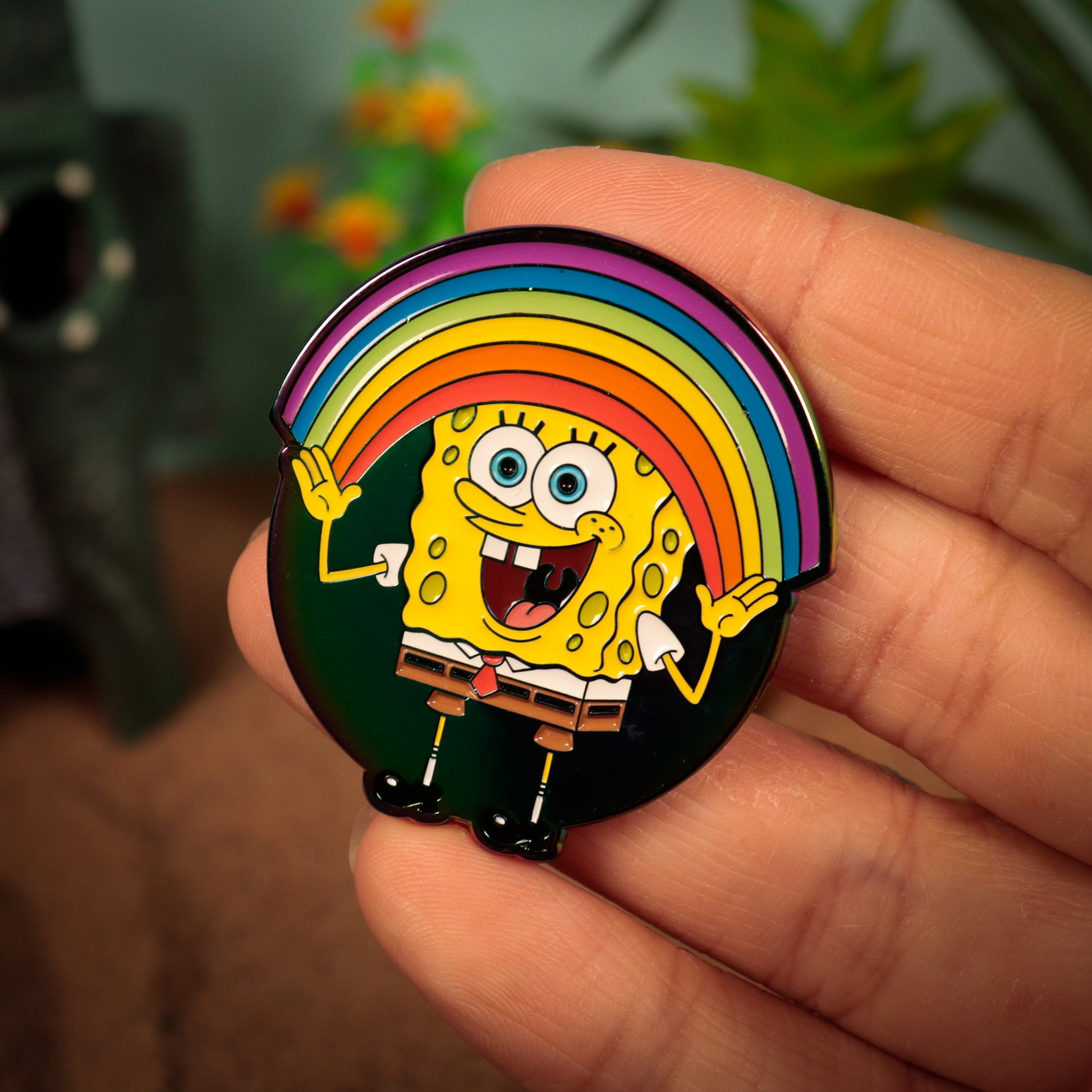SpongeBob SquarePants Rainbow Pin Badge