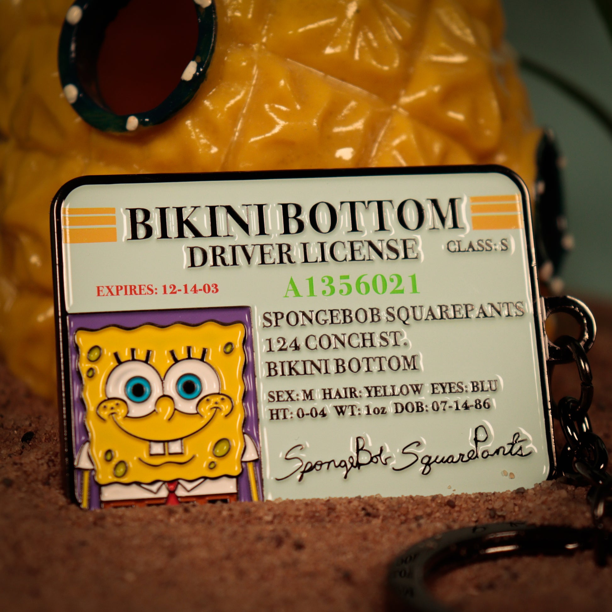 SpongeBob SquarePants Driver License Keyring