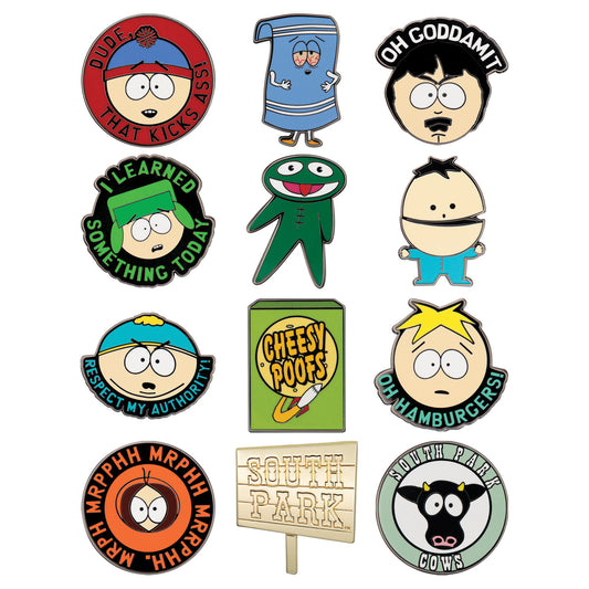 South Park - Mystery Pin Badge CDU Containing 12 Blind Boxes