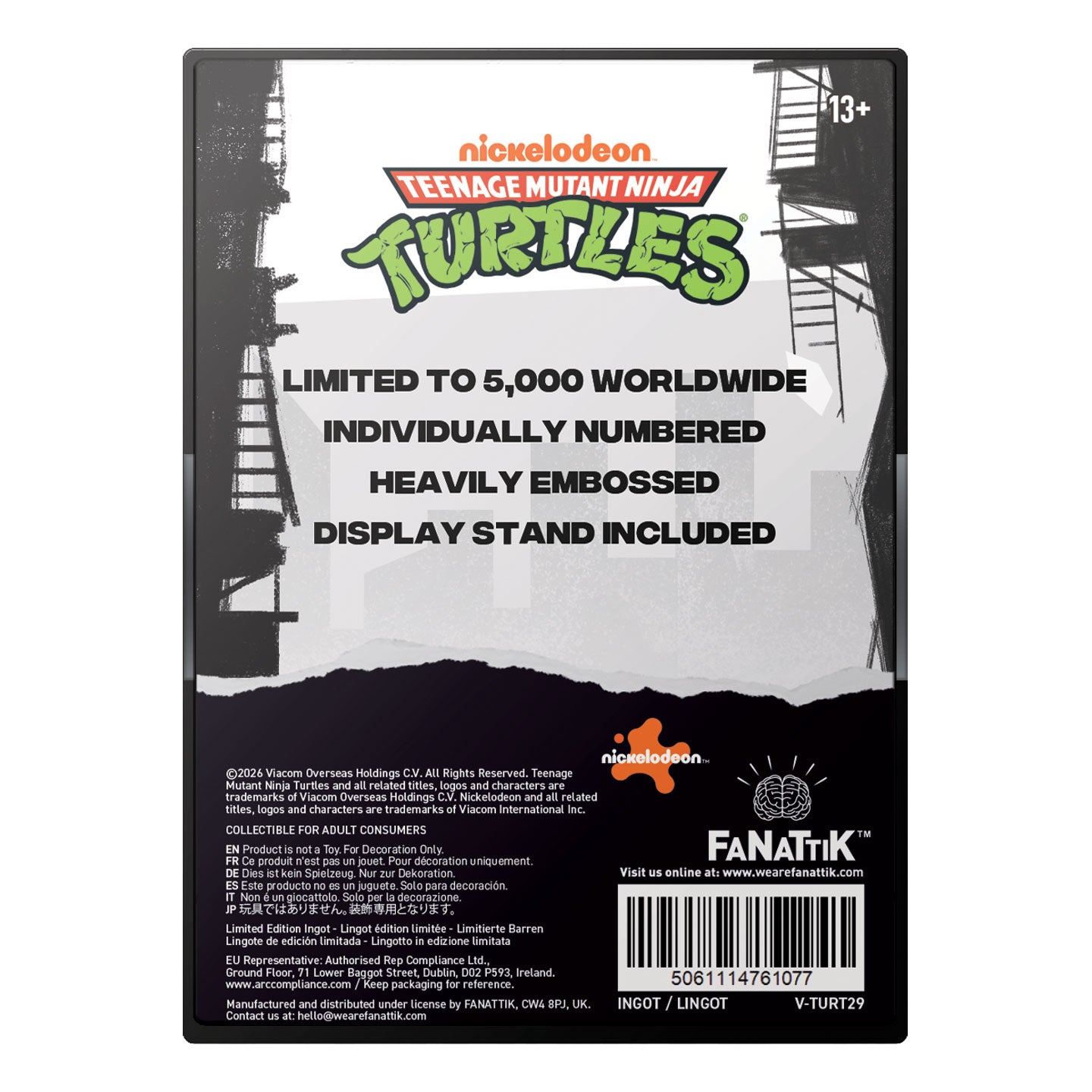 Teenage Mutant Ninja Turtles – Limited Edition Villain Ingot