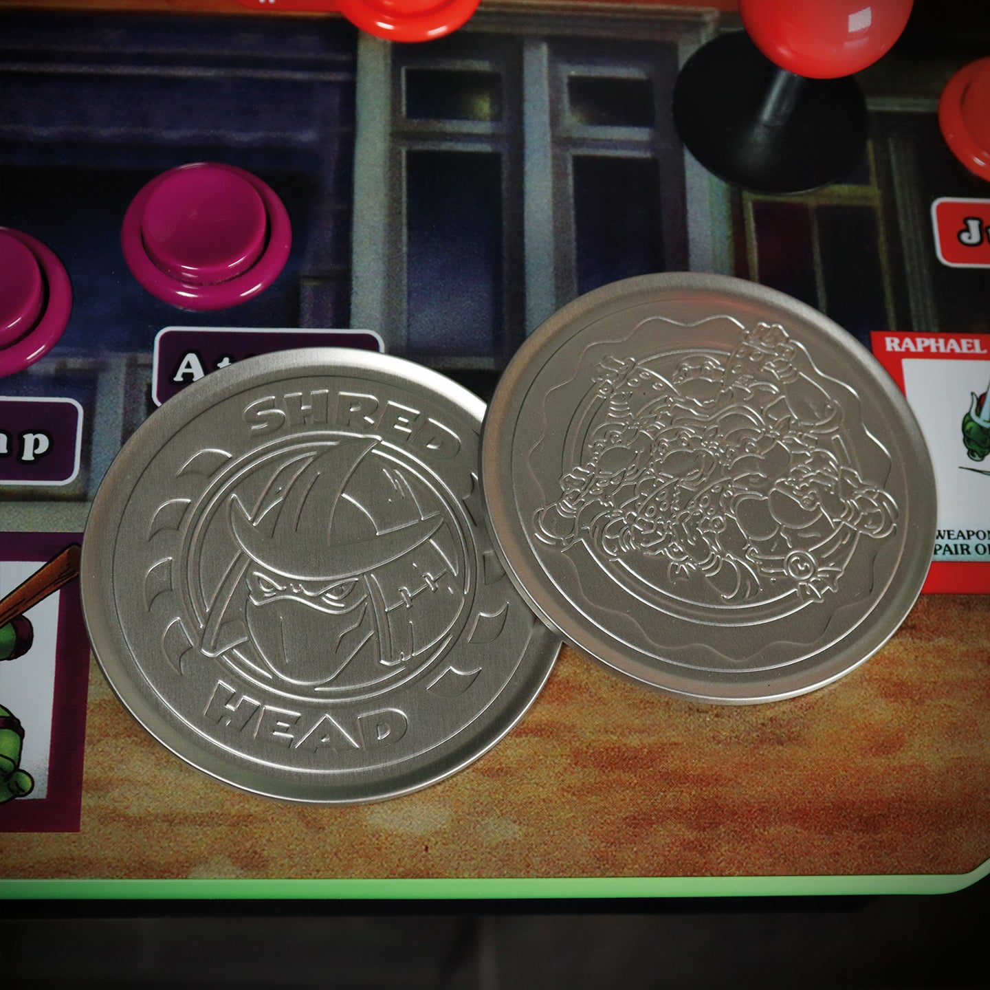 Teenage Mutant Ninja Turtles Set of 4 Embossed Metal Coasters Lifestyle
