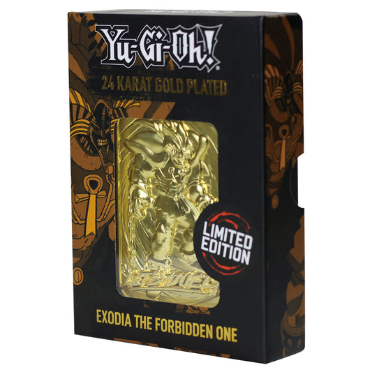 Yu-Gi-Oh! Limited Edition 24k Gold Plated Exodia the Forbidden One Metal Card