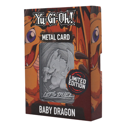 Yu-Gi-Oh! limited edition Baby Dragon metal card from Fanattik