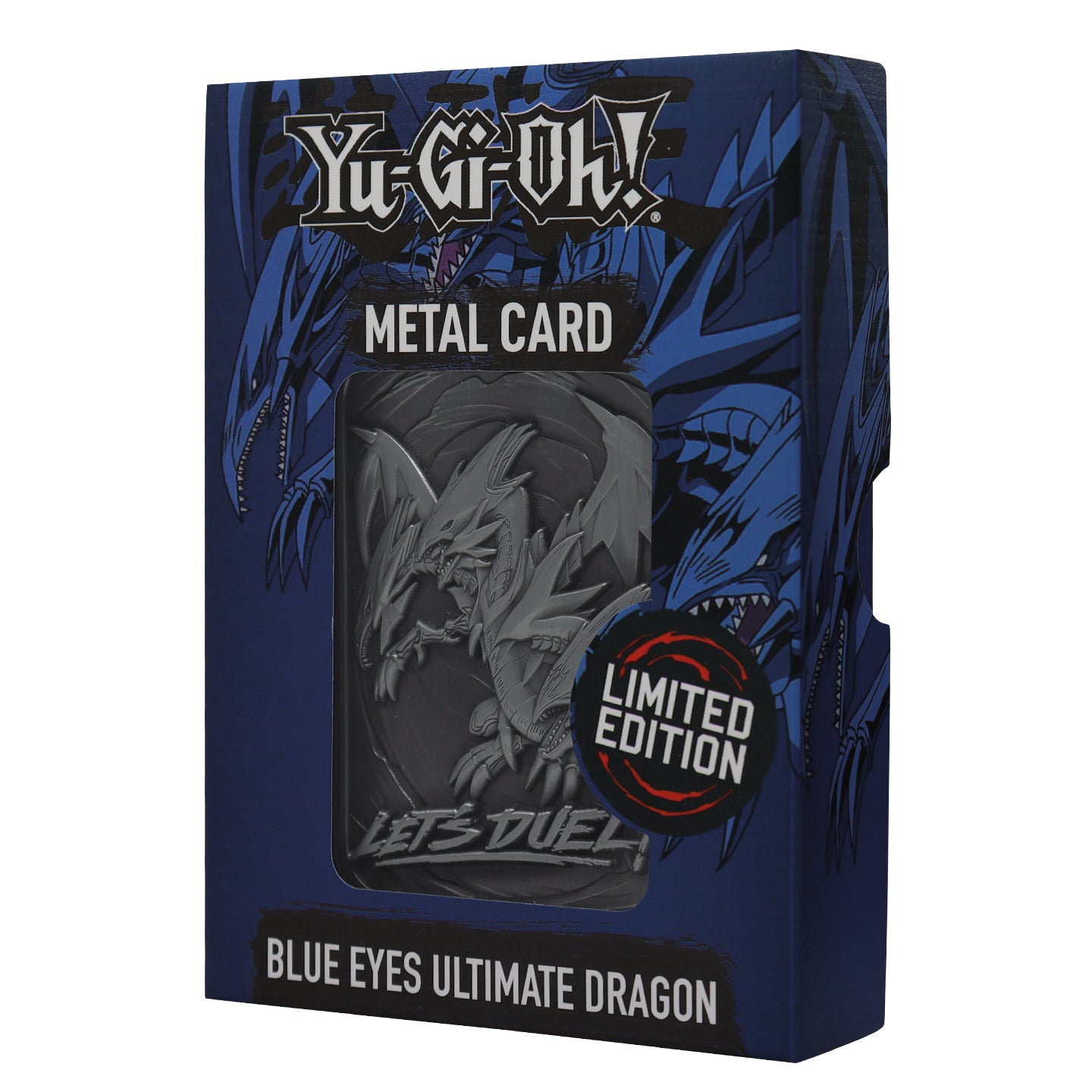 Yu-Gi-Oh! Limited Edition Blue Eyes Ultimate Dragon Metal Card Fanattik Yu-Gi-Oh! Limited Edition Blue Eyes Ultimate Dragon Metal Card Fanattik